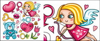 Lips; Baby Bear; key; roses carnations