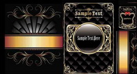 Gold pattern vector material