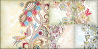 Particular butterfly pattern vector