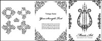 Black border pattern Vector