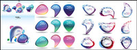 Symphony style dialogue bubbles vector material