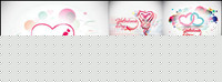 Beautiful heart-shaped trend pattern - Vector