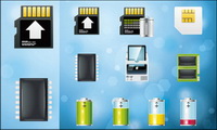 Very delicate system icon vector material -2