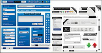 Web page design elements vector