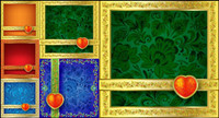 Background of ornate border pattern - vector material