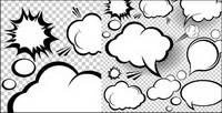 Cartoon-style mushroom cloud layer 02 - Vector