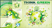 Green Polar cartoon - Vector