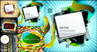 Gorgeous bright rectangle Graphics - Vector