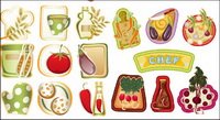 Beautiful cartoon vegetables - Vector