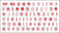 Ancient India - vector material