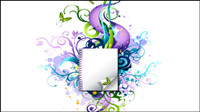 Fashion pattern Notepad vector material -3