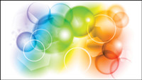 Colorful bubbles background - vector material