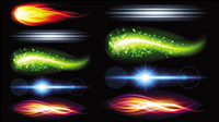 Gorgeous bright lighting effects 05-- vector material