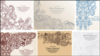 Intensive hand-painted pattern vector material -6