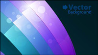 Colorful ribbons vector background material -3