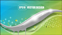 Beautiful colorful background 04-- vector material