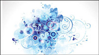 Brilliant dynamic elements of the trend 03-- vector material