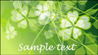 Fresh summer flowers vector background material -3