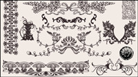 European background pattern material 05 - vector
