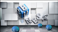 Three-dimensional creative business space background vector -4