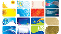 Gorgeous color card template - vector