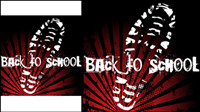 A variety of fine shoe prints 01 - vector