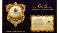 European gorgeous border 02-- vector material