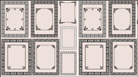 Fine pattern border 04-- vector material