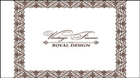 Gorgeous lace material practical vector - 4