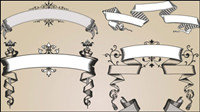 European-style lace pattern 04-- vector material