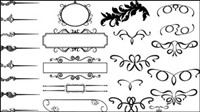 Fine pattern frame 05 - vector