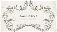 Fine pattern frame 05 - vector
