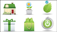 Green icon 01 - Vector