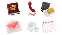 Tech icons - vector material
