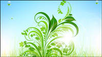 Grass green pattern 01 - vector