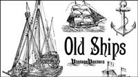 Antique means of transport 05 - vector material 