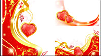 Heart-shaped pendant vector