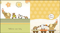 Cartoon image of the background - vector material