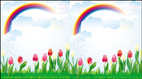 Cartoon Rainbow 05 - vector