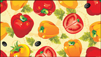 Cartoon vegetables 05 - vector