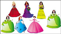 Beautiful princess 01 - vector
