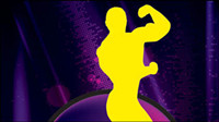 Hercules silhouette vector material -3
