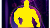 Hercules silhouette vector material -1