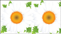 Beautiful small flowers vector material -2