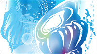 Brilliant illustrator background 04 - vector material