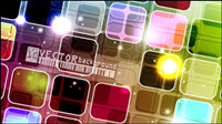 Gorgeous box background 01 - vector material