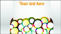 Clip style text template vector -3