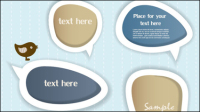 Beautifully Dialog 05. - Vector material