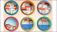 Round border 03 - vector material