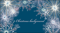 Beautiful snowflake pattern background 05 - vector material